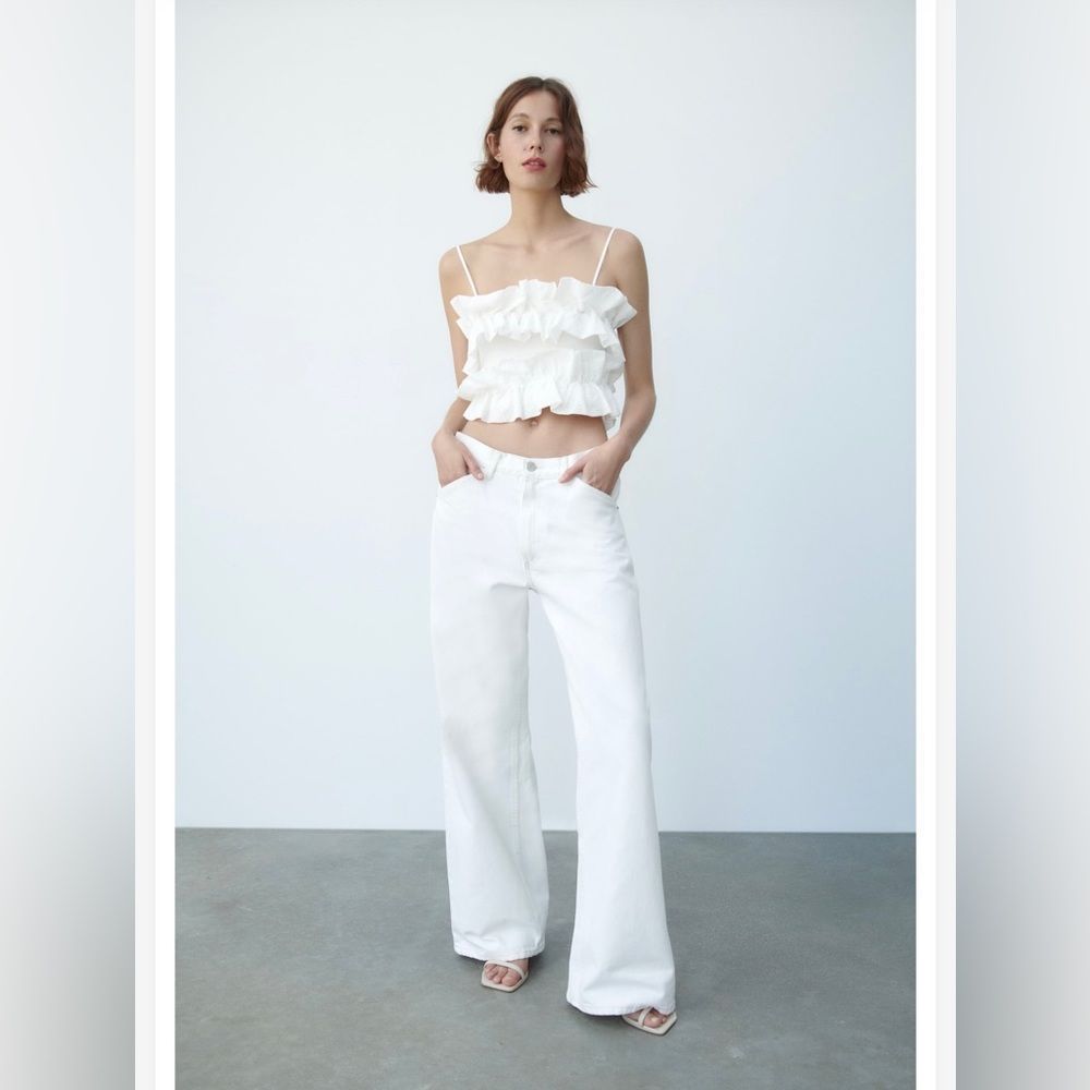 CONTRAST CROP TOP  - Picture 2 of 6